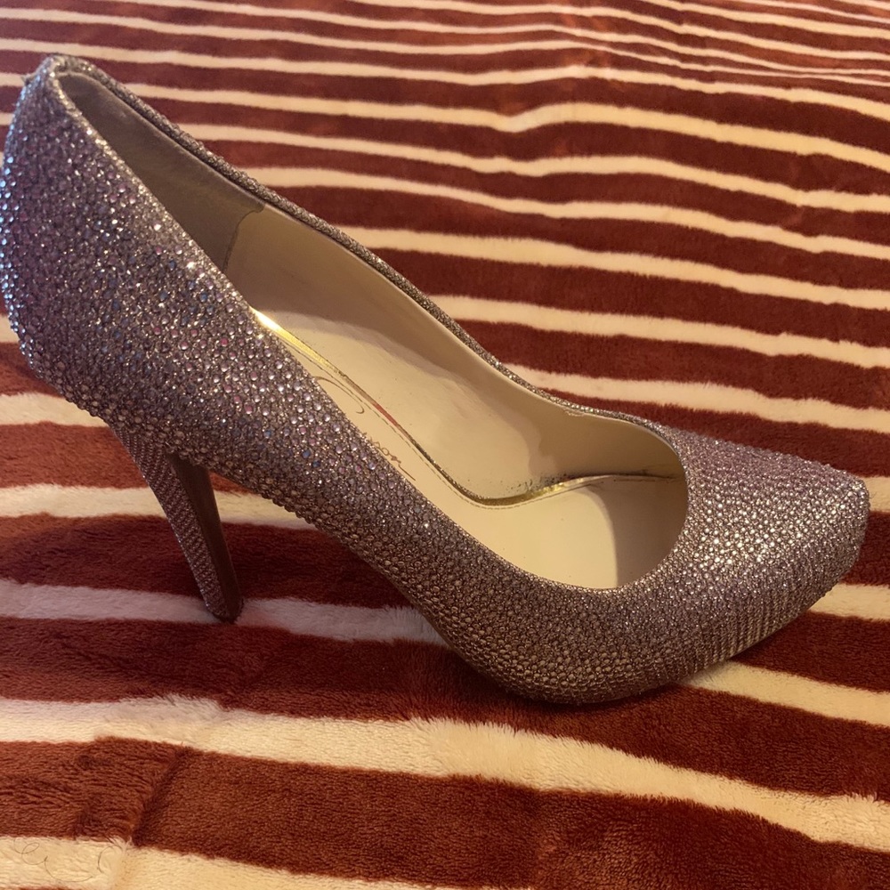 Gold diamond heels
